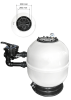 Carbon GFK Filterbehälter 500 mm - 65 m³ Besgo-Stangenventil