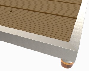 WPC- Bodenplatte für Outdoor-Duschen