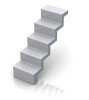 Treppe Eleganz 60 - Montage auf dem Beckenrand Typ Lang - für Beckentiefen 1,51 m bis 1,64 m Weiß