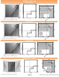 Sauna - Chaleur de Luxe Rechteck - 200 x 175 x 200 cm-Standard Sauna-Soft Heat-Standard