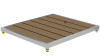 WPC- Bodenplatte für Outdoor-Duschen Hellbraun für Solardusche "Tonga"